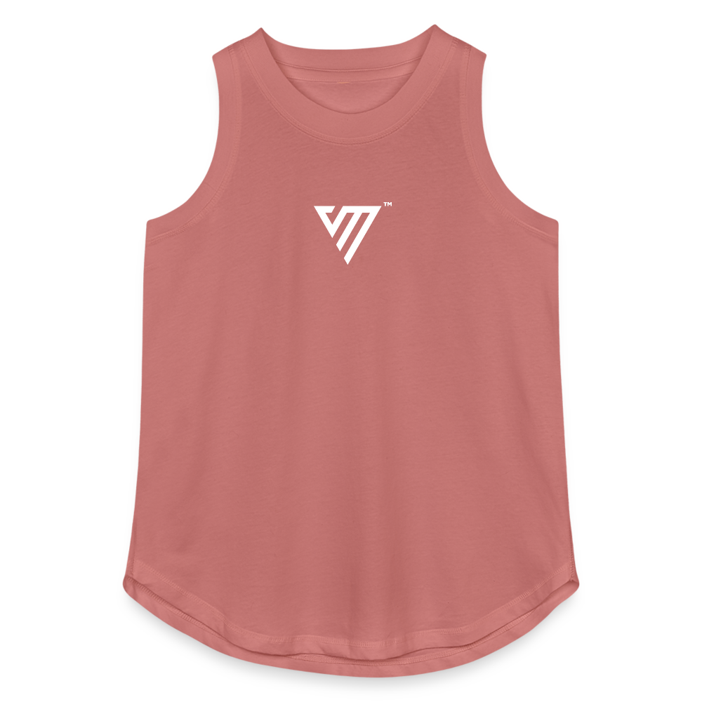 VM Logo Relaxed Tank Top - mauve