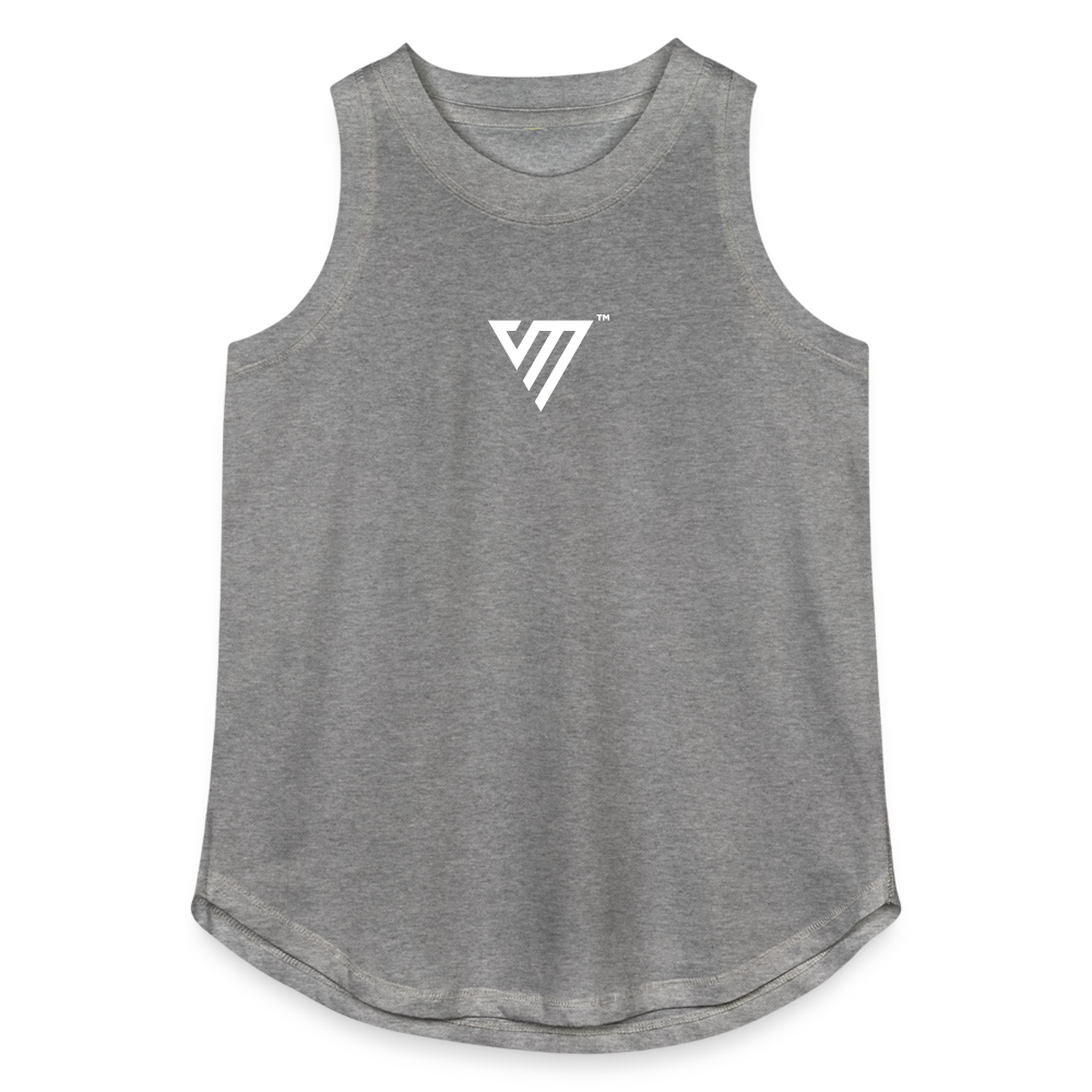 VM Logo Relaxed Tank Top - granite heather