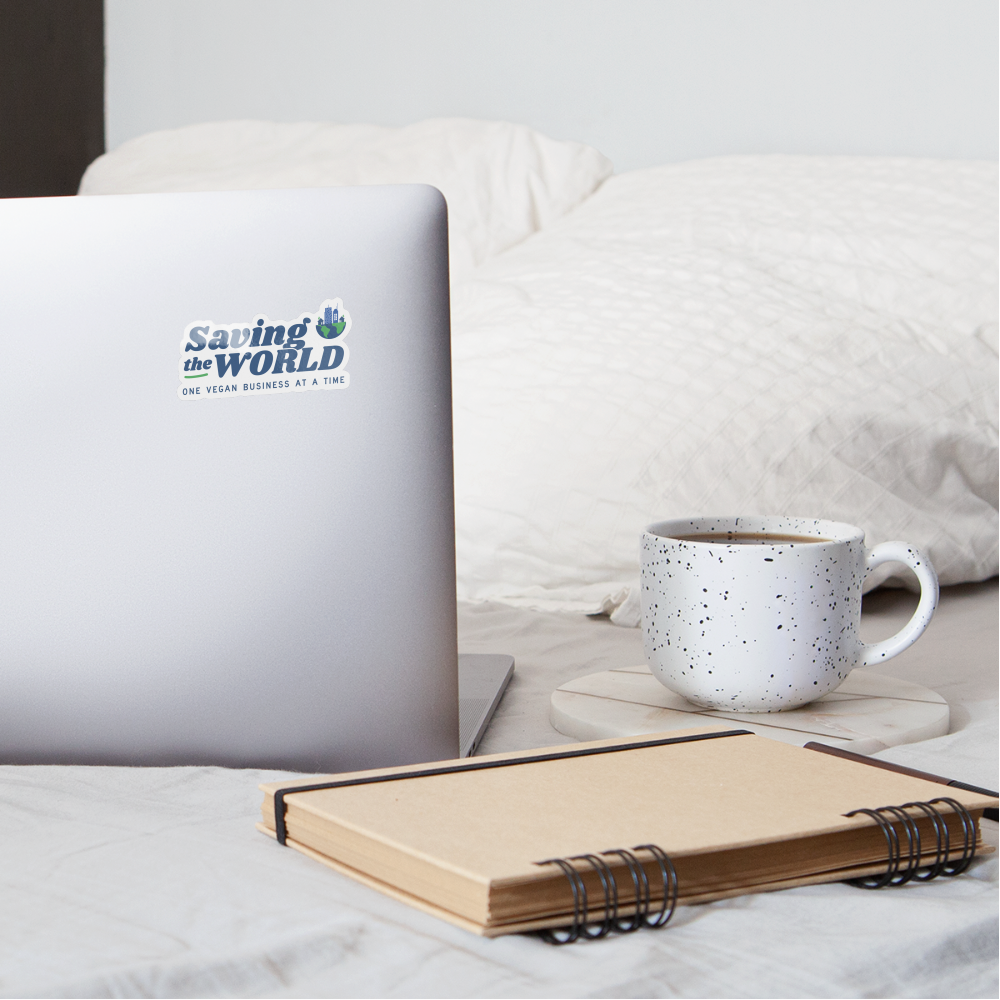 Saving the World Sticker - white glossy