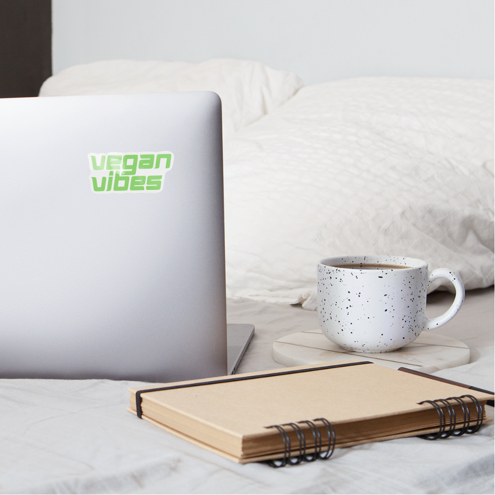 Vegan Vibes Sticker - white glossy
