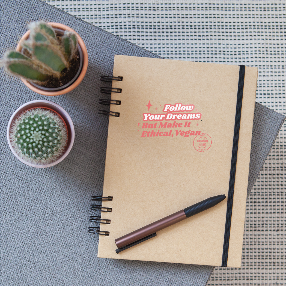 Follow Your Dreams Sticker - transparent glossy