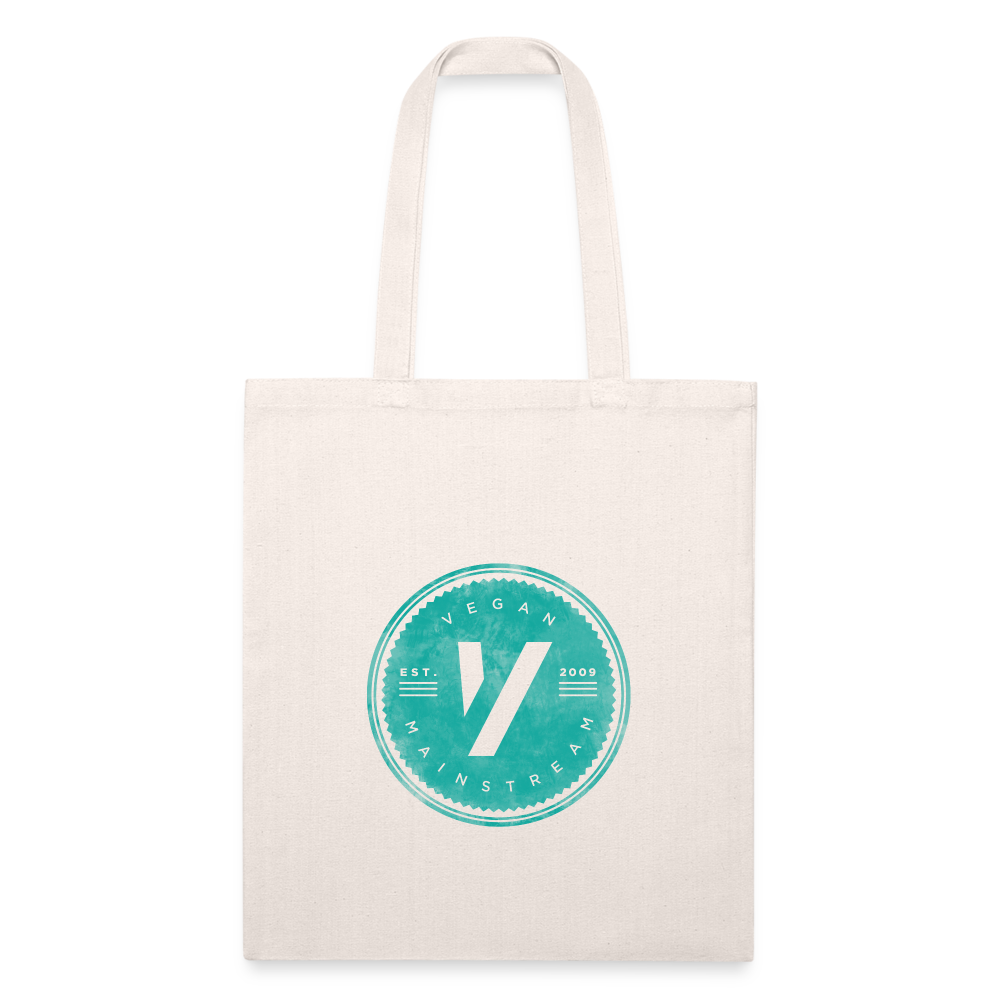 Retro VM Logo Recycled Tote - natural