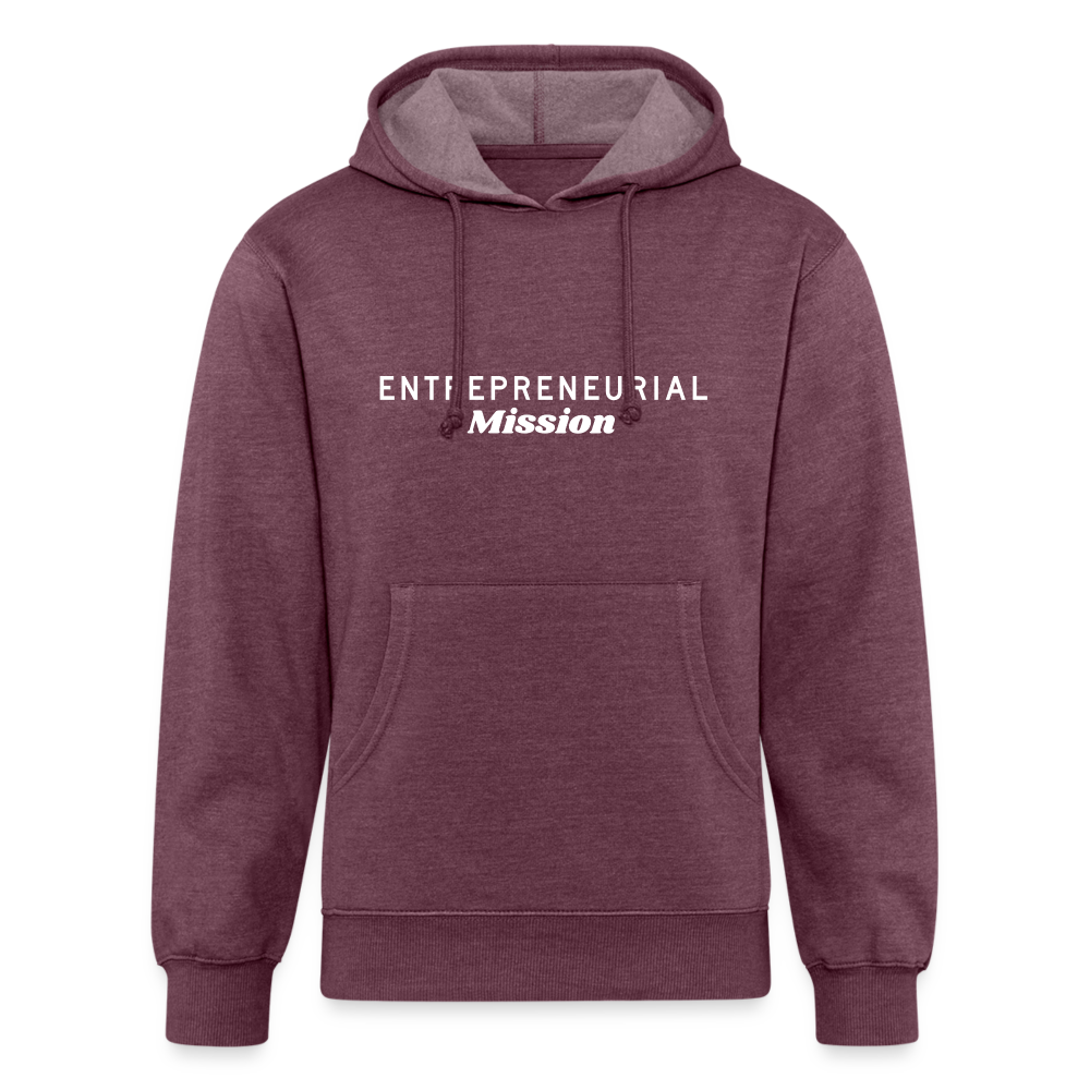 Entrepreneurial Mission Organic Cotton Hoodie - heather burgundy
