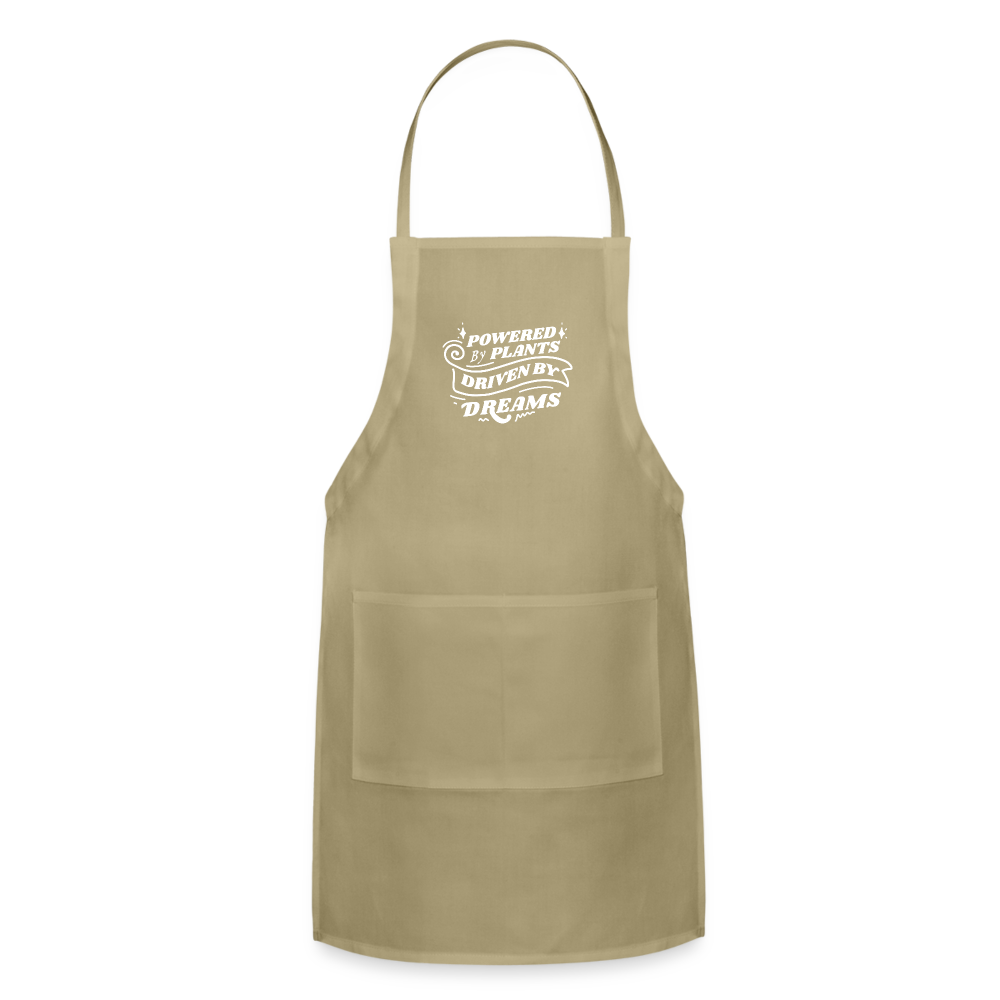 Powered by Plants Apron - khaki