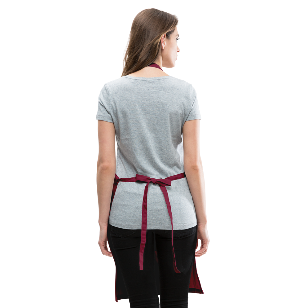 Powered by Plants Apron - burgundy