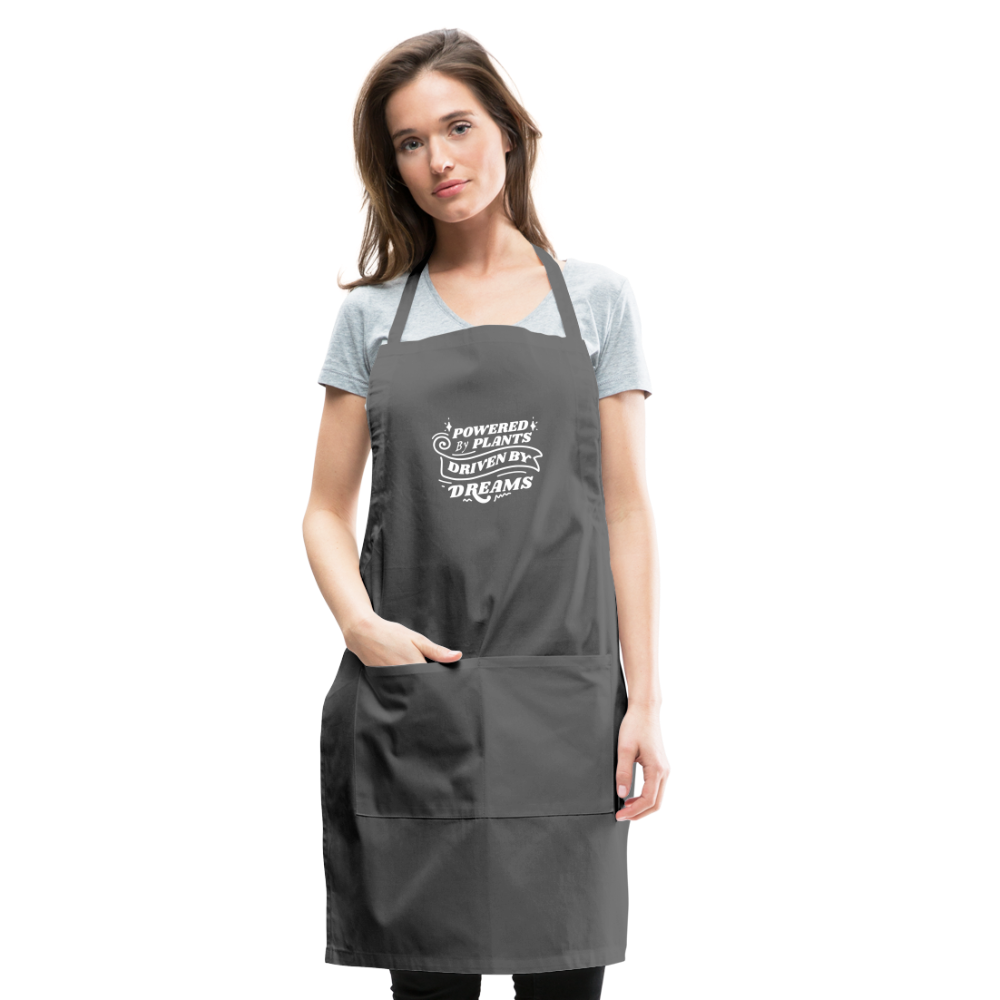Powered by Plants Apron - charcoal