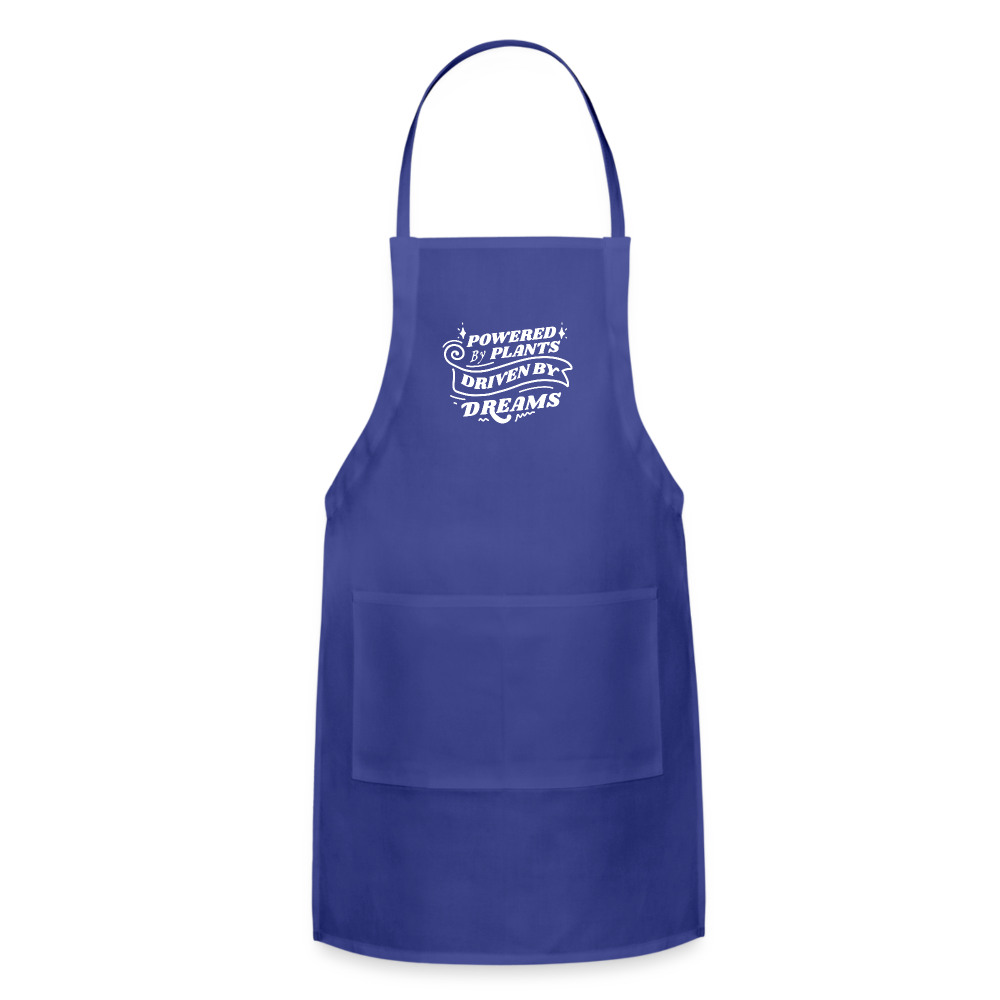 Powered by Plants Apron - royal blue