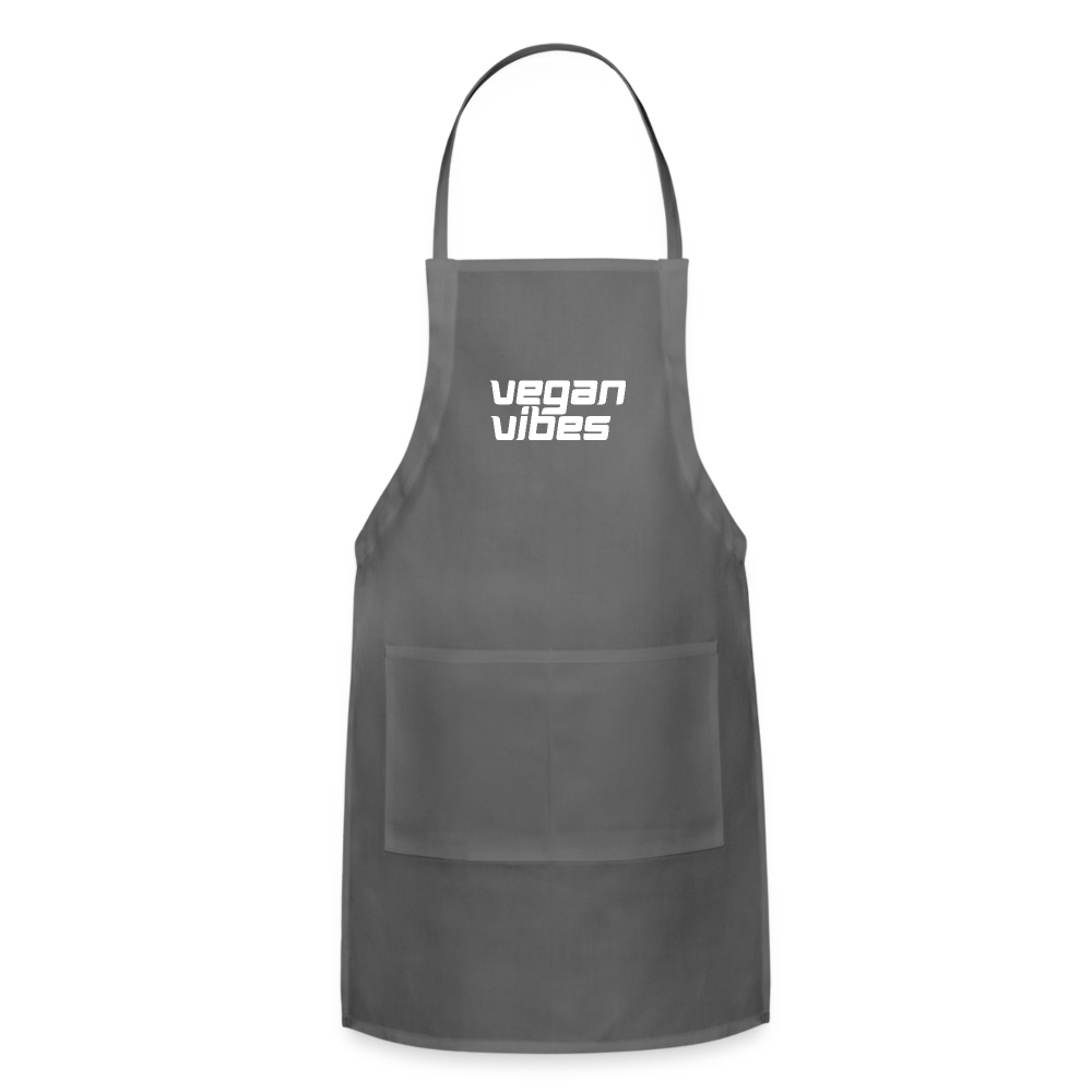 Vegan Vibes Apron - charcoal
