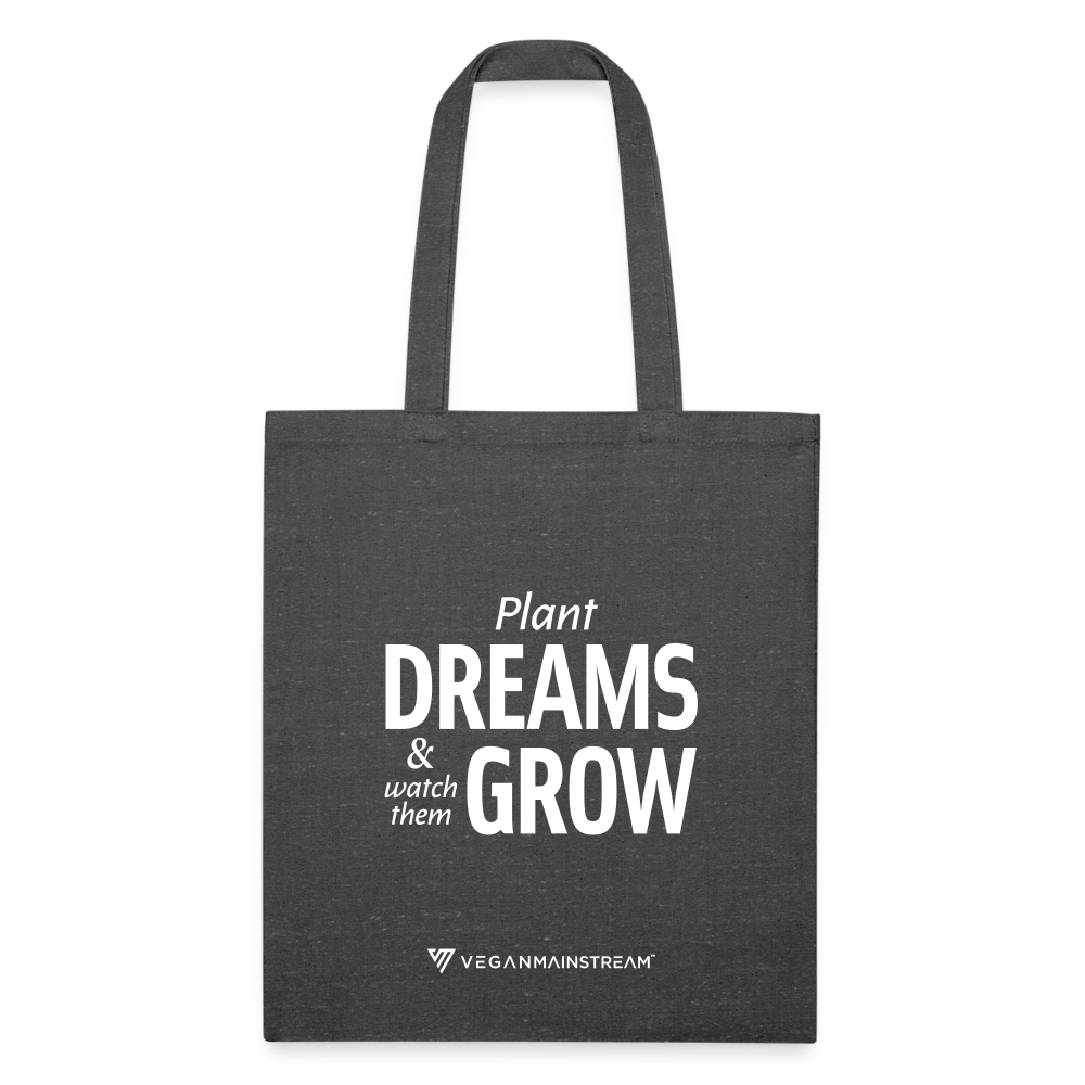 Plant Dreams Recycled Tote - charcoal grey