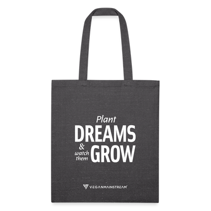 Plant Dreams Recycled Tote - charcoal grey