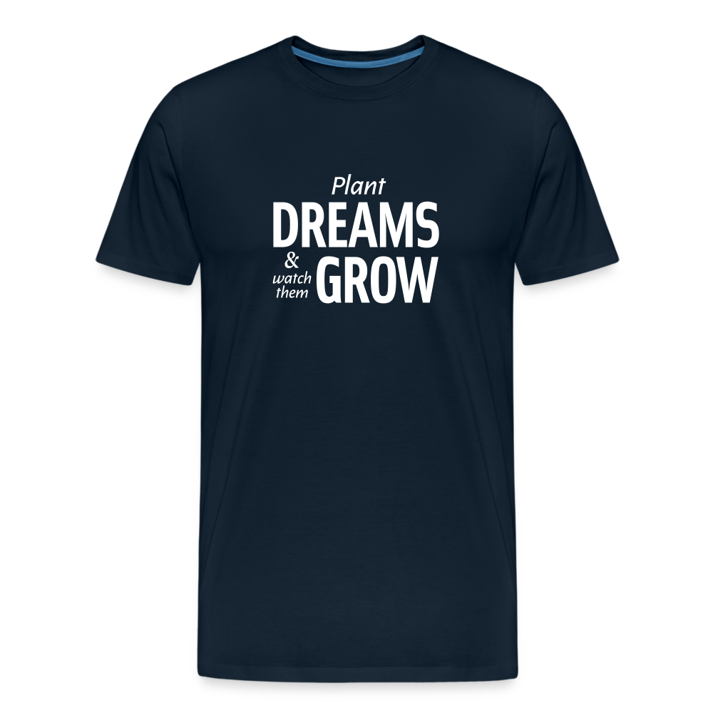 Plant Dreams Straight Cut Organic Cotton Shirt - deep navy