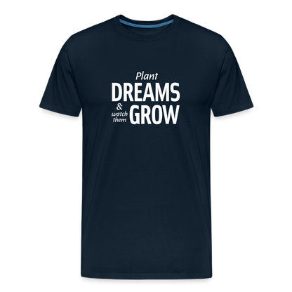 Plant Dreams Straight Cut Organic Cotton Shirt - deep navy