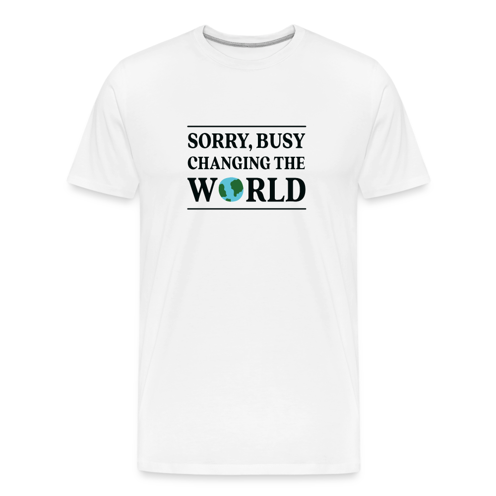 Changing the World Straight Cut Organic Cotton Shirt - white