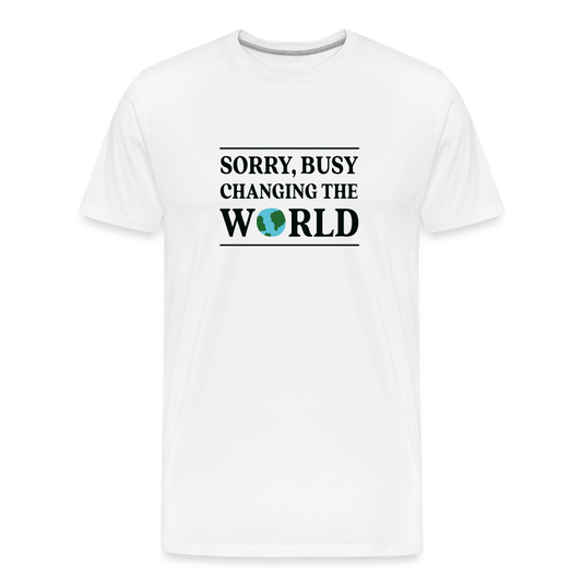 Changing the World Straight Cut Organic Cotton Shirt - white