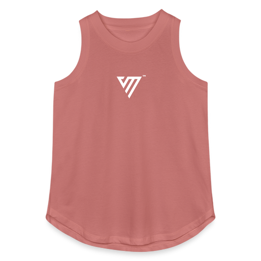 VM Logo Relaxed Tank Top - mauve