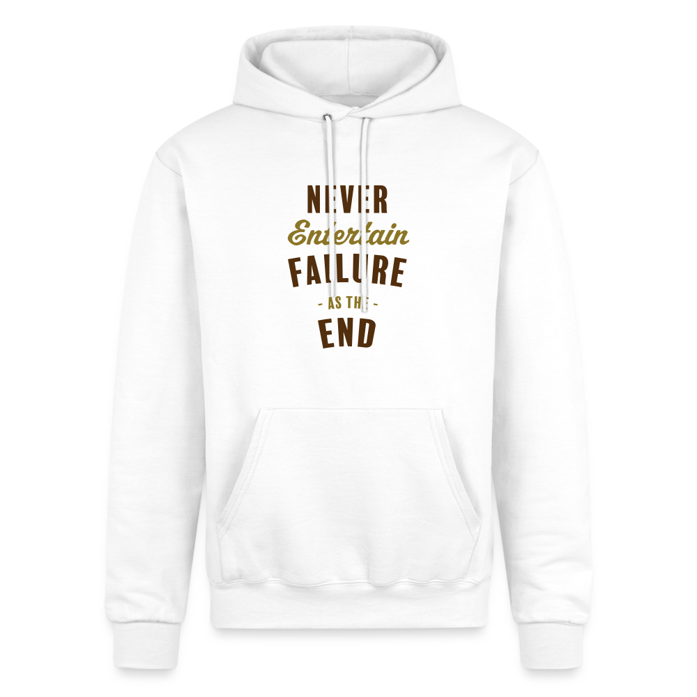 Never Entertain Failure [Brown/Gold] Hoodie - white