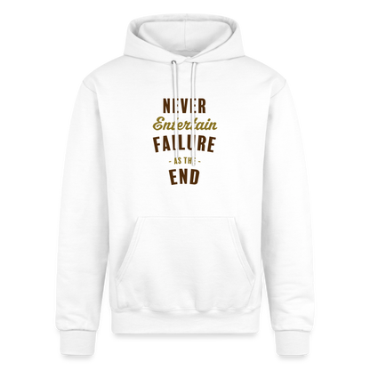 Never Entertain Failure [Brown/Gold] Hoodie - white