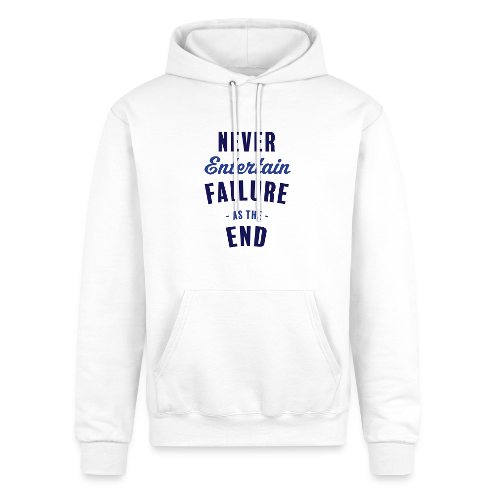 Never Entertain Failure [Blue] Hoodie - white