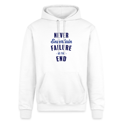 Never Entertain Failure [Blue] Hoodie - white