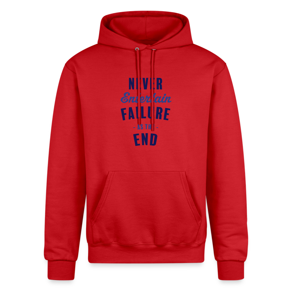 Never Entertain Failure [Blue] Hoodie - Scarlet