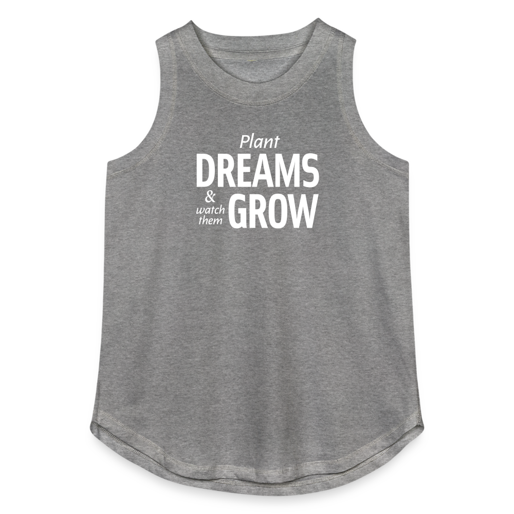 Plant Dreams Relaxed Tank Top - granite heather 