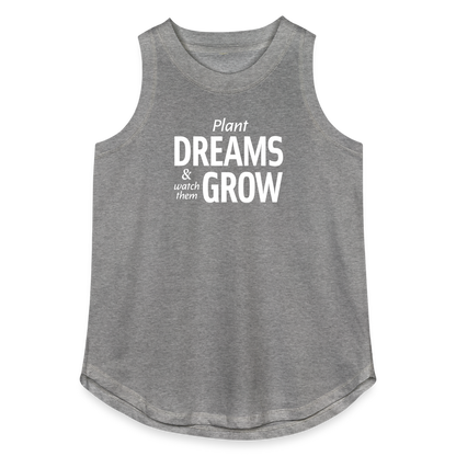 Plant Dreams Relaxed Tank Top - granite heather 