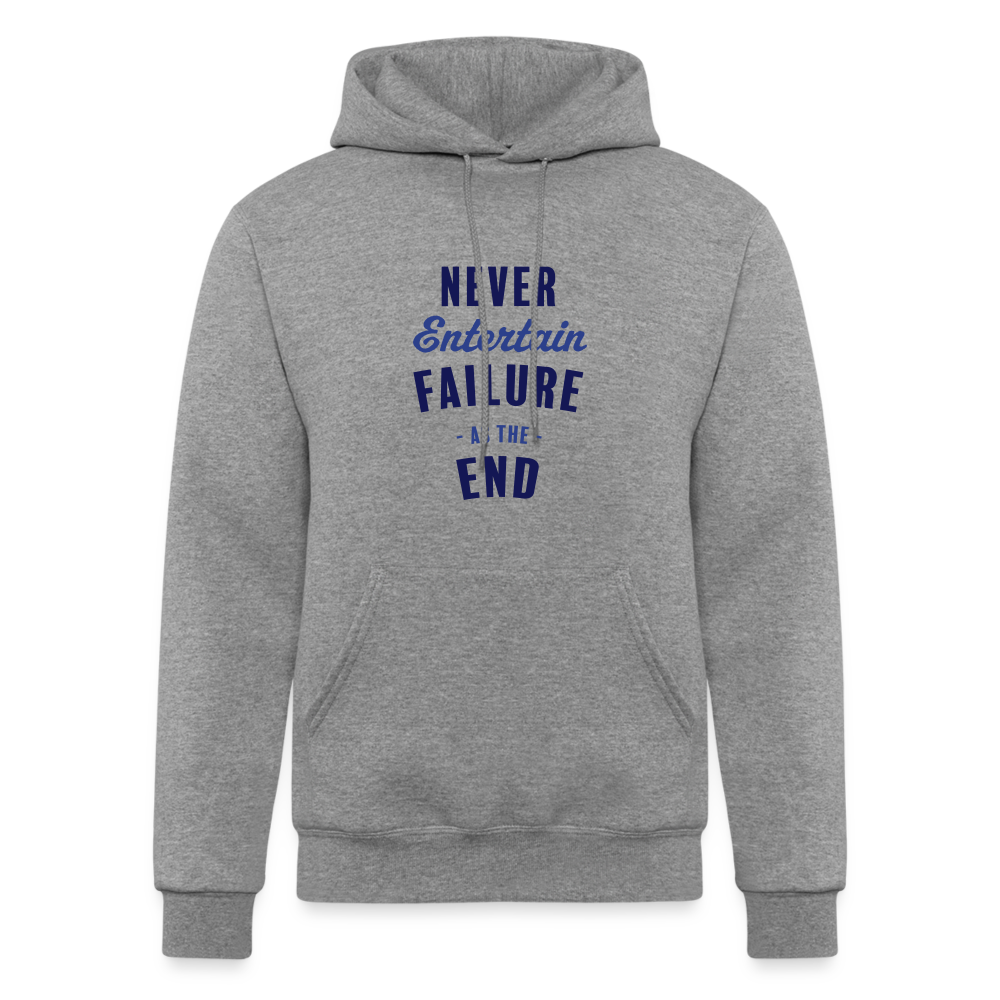 Never Entertain Failure [Blue] Hoodie - heather gray