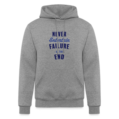 Never Entertain Failure [Blue] Hoodie - heather gray