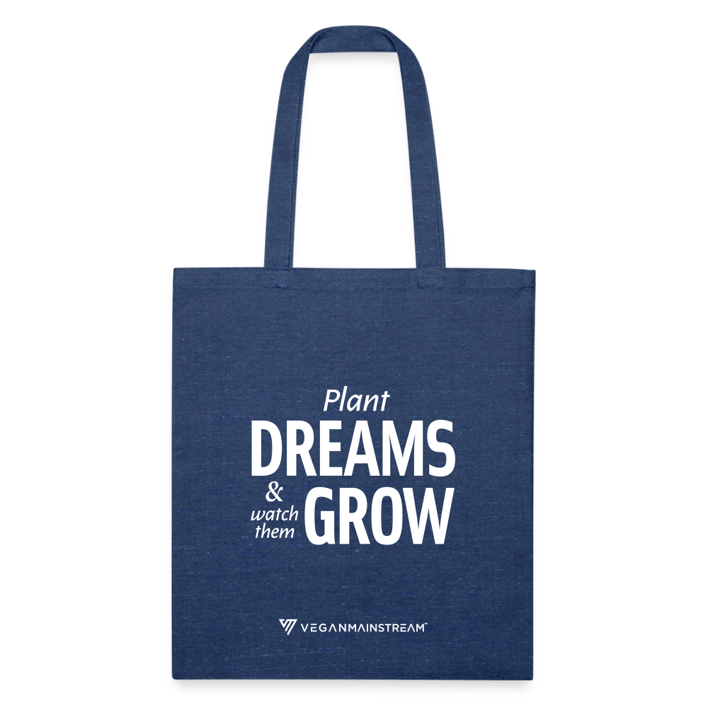 Plant Dreams Recycled Tote - heather navy