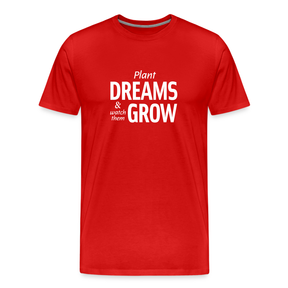 Plant Dreams Straight Cut Organic Cotton Shirt - red