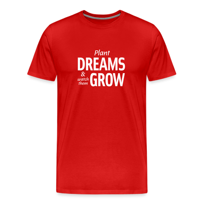 Plant Dreams Straight Cut Organic Cotton Shirt - red