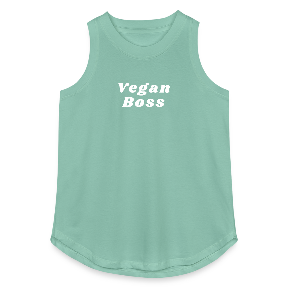 Vegan Boss Relaxed Tank Top - saltwater