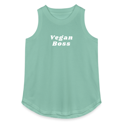 Vegan Boss Relaxed Tank Top - saltwater