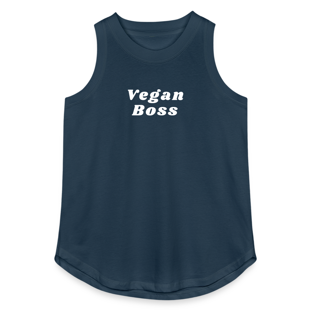 Vegan Boss Relaxed Tank Top - denim