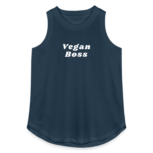 Vegan Boss Relaxed Tank Top - denim