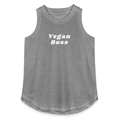 Vegan Boss Relaxed Tank Top - granite heather 