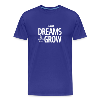 Plant Dreams Straight Cut Organic Cotton Shirt - royal blue