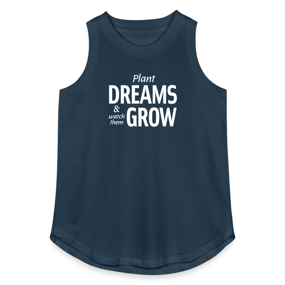 Plant Dreams Relaxed Tank Top - denim