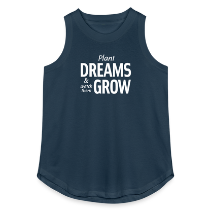 Plant Dreams Relaxed Tank Top - denim