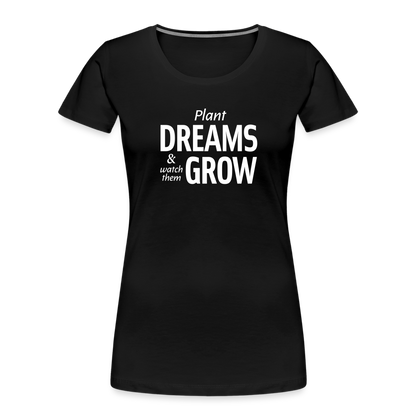 Plant Dreams Fitted Organic Cotton Shirt - black