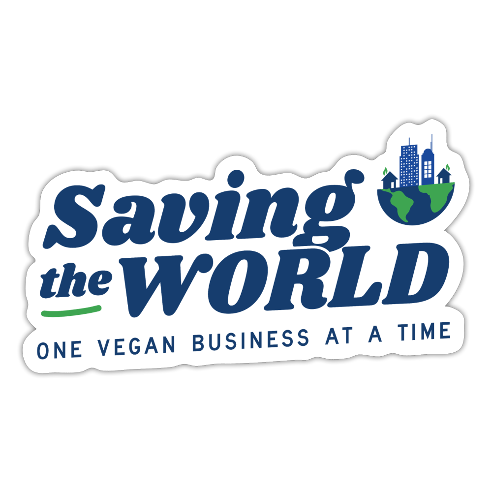 Saving the World Sticker - white matte