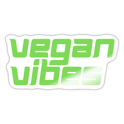 Vegan Vibes Sticker - white glossy