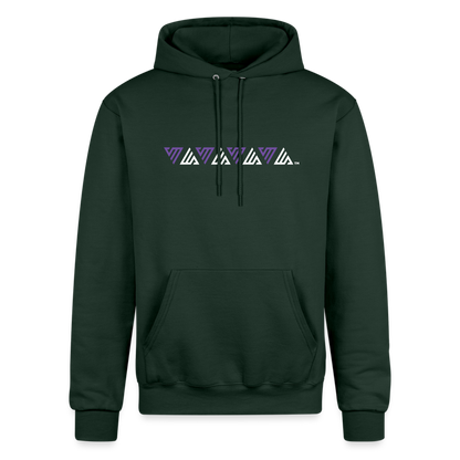 VM Alluring Logo Motif [Purple] Hoodie - Dark Green