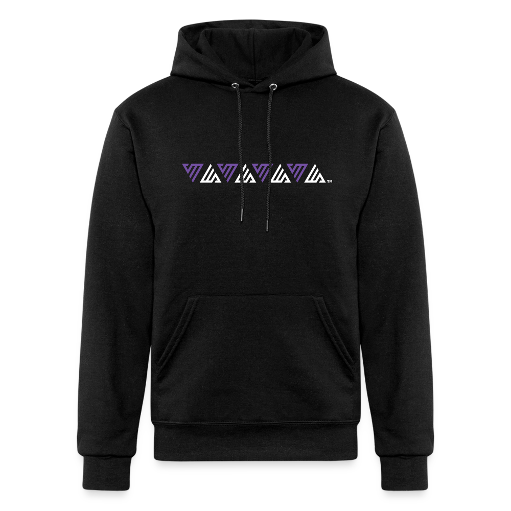 VM Alluring Logo Motif [Purple] Hoodie - black