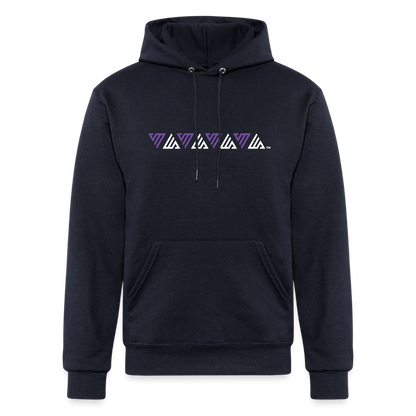 VM Alluring Logo Motif [Purple] Hoodie - navy