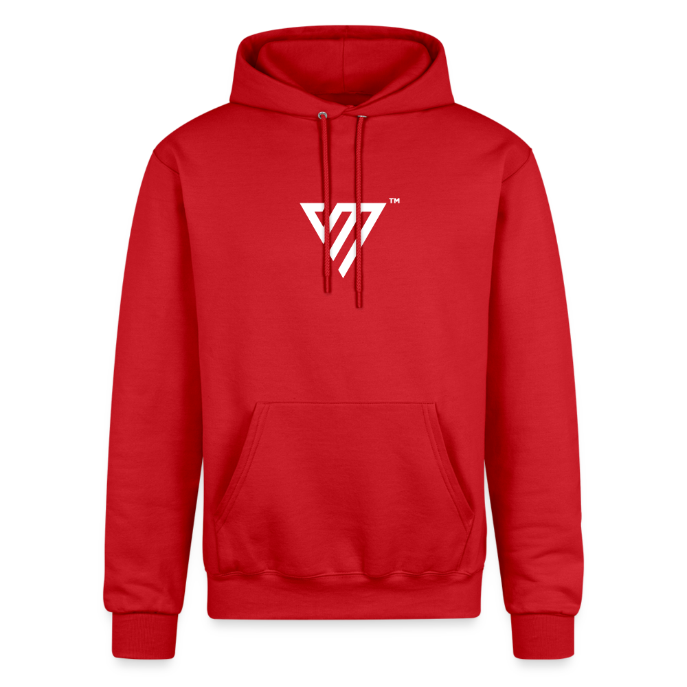 VM Logo [White] Hoodie - Scarlet