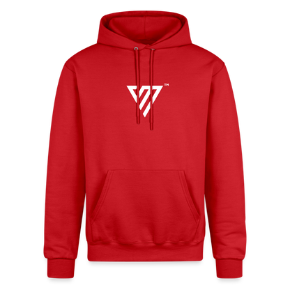 VM Logo [White] Hoodie - Scarlet