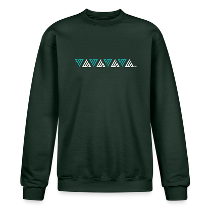 VM Alluring Logo Motif [Teal] Sweatshirt - Dark Green