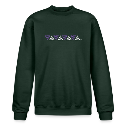 VM Alluring Logo Motif [Purple] Sweatshirt - Dark Green