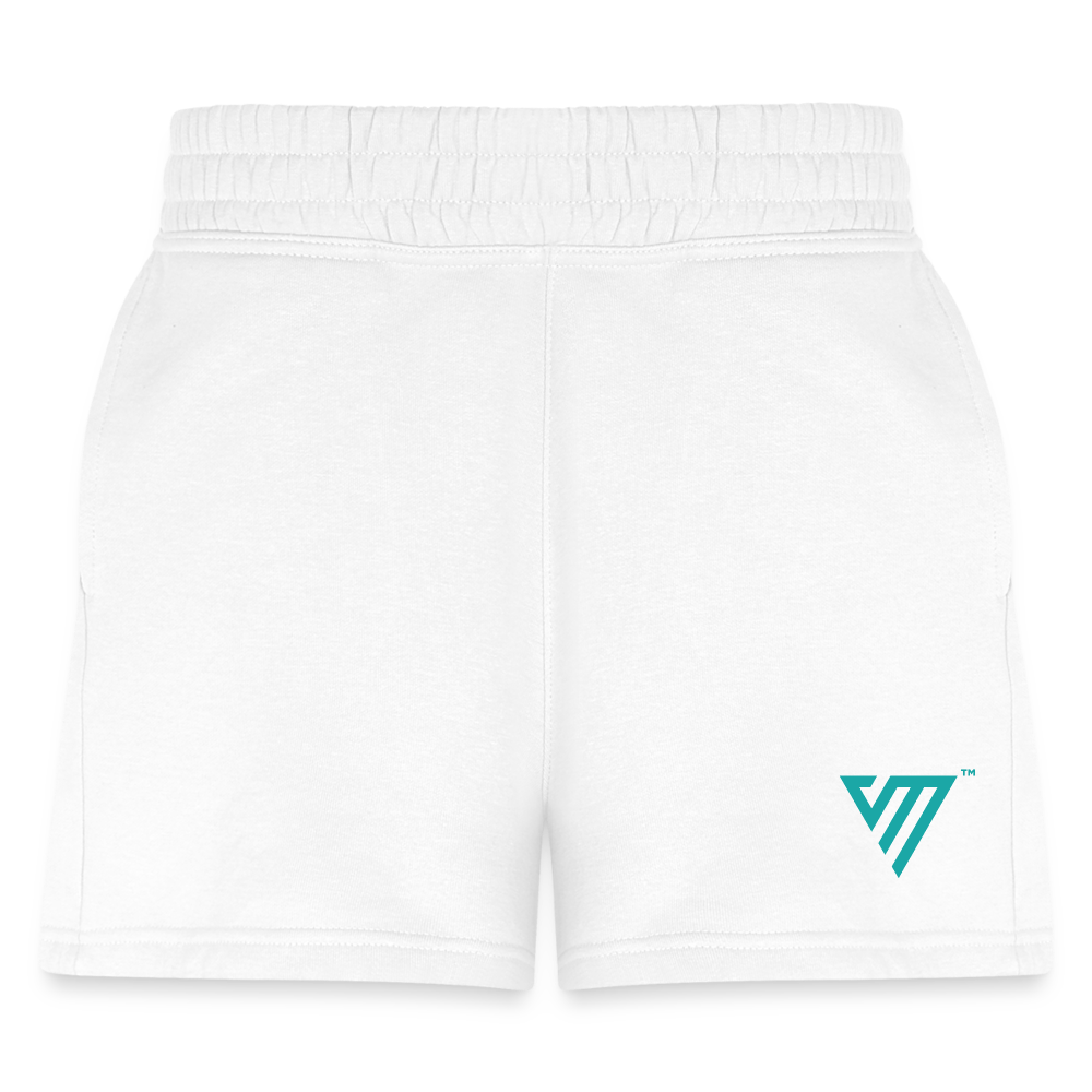 VM Logo [Teal] Jogger Shorts - white